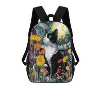 sinyumoney Spooky Skull with Glowing Eye Zaini Stampati 3D Per Bambini Zaini Alla Moda E Casual Per Il Giorno Borse Da Viaggio, Zaini All'aperto Per Ragazzi E Ragazze, Stile 4, 17"