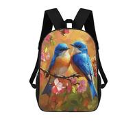 sinyumoney Spring Birds in Bloom Stampa Zaino Per Bambini, Borsa Scolastica Per Adulti E Bambini, Zaino Da Viaggio Per Tutti I Giorni 17inch