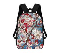 sinyumoney Spring Cherry Blossoms Zaino Scolastico Per Bambini, Stampato in 3D, Borsa Scolastica Alla Moda, Borsa Scolastica Casual Per Ragazzi, Studenti Delle Scuole Elementari E Medie 17inch
