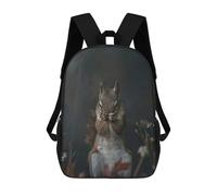 sinyumoney Squirrel Hiding in The Woods Zaino Scolastico Stampato in 3D Per Bambini, Zaino Scolastico Casual Alla Moda Per Bambini Studenti 17inch