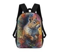 sinyumoney Squirrel Painting Zaini Stampati in 3D Per Bambini, Zaini Scolastici, Borse Scolastiche, Zaini Alla Moda Per Ragazzi, Studenti Delle Scuole Elementari E Medie 17inch