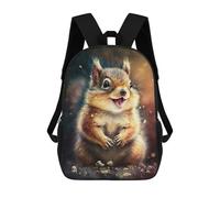 sinyumoney Squirrel Watercolor Paint Zaini Per Bambini, Zaini Scolastici Personalizzati 3D Per Ragazzi E Ragazze, Zaini Scolastici Grandi, Zaini Casual Da Giorno 17inch