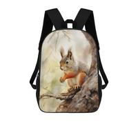 sinyumoney Squirrel Watercolor Zaino in Peluche A Forma Di Cartone Animato, Zaino 3D Per Bambini, Borsa Scolastica, Idea Regalo Di Compleanno Per Ragazzi E Ragazze 17inch