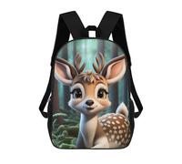sinyumoney Squirrel, zaino stampato 3D per bambini, zaino alla moda, per scuola, viaggi e tempo libero, grande zaino per ragazzi e ragazze, Wheelie, 17"
