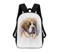 sinyumoney St Bernard Dog Breed Art Zaino Scolastico Grande Resistente All'acqua Per Laptop, Ideale Per Scuola/lavoro/viaggi 17inch