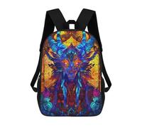 sinyumoney Stained Glass Dragon Zaino Per La Scuola Stampato in 3D Borsa Scolastica Per Ragazzi E Ragazze Zaino Per Bambini Zaino Da Viaggio 17inch