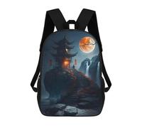sinyumoney Stairs To The Moon Zaino Scolastico Per Bambini, Borsa Scolastica Stampata in 3D Per Ragazzi, Studenti Delle Scuole Elementari E Medie 17inch