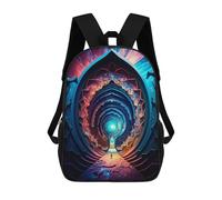 sinyumoney Stairway to Cosmic Dreams Zaino Scolastico Stampato in 3D, Borse Scolastiche Per Ragazzi E Ragazze, Zaino Per Laptop Per Bambini/studenti/adulti 17inch