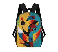 sinyumoney Stampa 3D Cosmic Crescents And Orbits - Mid-Century Modern Abstract Geometry Zaini Da Giorno Per Bambini Zaino Casual Zaino Ad Alta Capacità Zaino Da Viaggio Borsa Per Laptop 17inch