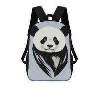 sinyumoney Stampa 3D Duck And Castle Zaini Scuola Per Bambini Da 17 Pollici Borse Per Libri Per Ragazzi Grande Zaino Da Viaggio, Zaini Da Giorno, Cute Panda, 17"