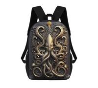 sinyumoney Stampa 3D Flame Golden Phoenix Zaini Scuola Per Bambini Da 17 Pollici Borse Per Libri Per Ragazzi Grande Zaino Da Viaggio, Zaini Da Giorno, Stile: 19, 17"