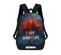 sinyumoney Stampa 3D Kneeling for The Fallen Zaini Scuola Per Bambini Zaini Per Ragazzi Zaino Grande Da Viaggio, Zaini Da Giorno, I Am Who I Am, 17"