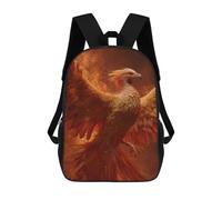 sinyumoney Stampa 3D Phoenix Rising Mythical Bird Art Zaini Scuola Per Bambini Da 17 Pollice Borse Da Libri Per Ragazzi Grande Zaino Da Viaggio, Zaini Da Giorno, Stile 2., 17"