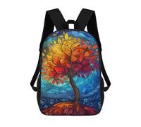 sinyumoney Stampa 3D Zaino Per Bambini Abstract Colorful Tree Zaini Da Giorno Borsa Per Libri Borsa Per Libri Alla Moda Zaini Casual Per Ragazzi E Ragazze Della Scuola 17inch