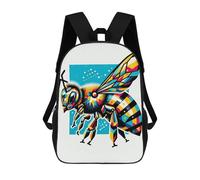 sinyumoney Stampa 3D Zaino Per Bambini Bee Wpap Pop Art Zaini Da Giorno Borsa Per Libri Borsa Per Libri Alla Moda Zaini Casual Per Ragazzi E Ragazze Della Scuola 17inch