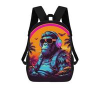 sinyumoney Stampato in 3D Chill Monkey -19 Zaini Scolastici Per Bambini Alla Moda Zaini Casual Da Viaggio Per Bambini Zaini Da Giorno Di Grande Capacità Per Ragazzi E Ragazze 17inch