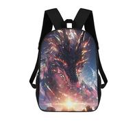 sinyumoney Stampato in 3D Cityscape Dragon Ascension Zaini Scolastici Per Bambini Alla Moda Zaini Casual Da Viaggio Per Bambini Zaini Da Giorno Di Grande Capacità Per Ragazzi E Ragazze 17inch