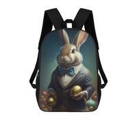 sinyumoney Stampato in 3D Elegant Bunny with Golden Eggs Zaini Scolastici Per Bambini Alla Moda Zaini Casual Da Viaggio Per Bambini Zaini Da Giorno Di Grande Capacità Per Ragazzi E Ragazze 17inch