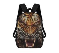 sinyumoney Stampato in 3D Roaring Tiger Artwork Zaini Scolastici Per Bambini Alla Moda Zaini Casual Da Viaggio Per Bambini Zaini Da Giorno Di Grande Capacità Per Ragazzi E Ragazze 17inch