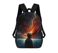 sinyumoney Stampato in 3D Space Explorer's Journey -5 Zaini Scolastici Per Bambini Alla Moda Zaini Casual Da Viaggio Per Bambini Zaini Da Giorno Di Grande Capacità Per Ragazzi E Ragazze 17inch