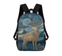 sinyumoney Starry Night Cocker Spaniel Art Print -3 Zaini Per Bambini, Zaino Scuola Stampato 3D Per Bambini, Zaino Da Viaggio, Borsa Per Libri Per Bambini Borsa Da Scuola, Stile-15., 17"