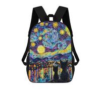 sinyumoney Starry Night Cocker Spaniel Art Print -3 Zaini Per Bambini, Zaino Scuola Stampato 3D Per Bambini, Zaino Da Viaggio, Borsa Per Libri Per Bambini Borsa Da Scuola, Stile: 20., 17"