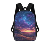 sinyumoney Starry Night Fantasy Landscape Zaino Scolastico Grande Per Ragazzi - Perfetto Per Viaggi, Lavoro E Uso Quotidiano 17inch