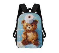 sinyumoney Starry Night Iris Garden Cat - Zaino per la scuola per bambini alla moda, per l'uso quotidiano, con stampa 3D, grande zaino per la scuola, Style-11, 17"