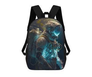 sinyumoney Steampunk Astronaut in Space Zaino Per Bambini Zaino Divertente E Alla Moda Borsa Per Libri Per Ragazzi E Adolescenti Borse Scolastiche Stampate in 3D Per Ragazzi 17inch