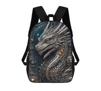 sinyumoney Steampunk Galactic Dragon Zaino Scolastico Stampato in 3D, Borse Scolastiche Per Ragazzi E Ragazze, Zaino Per Laptop Per Bambini/studenti/adulti 17inch