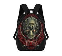 sinyumoney Steampunk Helmet Illustration Zaino Scolastico Per Bambini, Borsa Scolastica Stampata in 3D Per Ragazzi, Studenti Delle Scuole Elementari E Medie 17inch