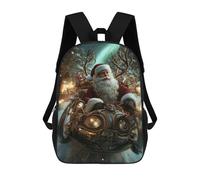 sinyumoney Steampunk Santa Claus Zaini Casual Per Bambini, Borse Scolastiche Per Ragazzi E Ragazze, Zaini Per Libri, Zaini 17inch