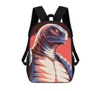 sinyumoney Stylized Turtle Illustration Zaino Scolastico Per Bambini, Zaino Casual Da Viaggio Per Ragazzi E Ragazze, Zaino Da Giorno Di Grande Capacità 17inch