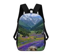 sinyumoney Sunflower Field Sunset-11 - Zaino da viaggio per bambini, 43,2 cm, per ragazzi e ragazze, grande capacità, Stile-14-1, 17"