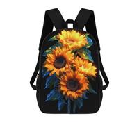 sinyumoney Sunflowers Zaino Per La Scuola Stampato in 3D Borsa Scolastica Per Ragazzi E Ragazze Zaino Per Bambini Zaino Da Viaggio 17inch