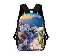 sinyumoney Sunset Steps to Paradise Zaini Casual Per Bambini, Borse Scolastiche Per Ragazzi E Ragazze, Zaini Per Libri, Zaini 17inch