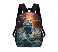 sinyumoney Super Rich Bengal Tiger Zaino Scolastico Per Bambini Stampato in 3D, Zaini Da Viaggio Ad Alta Capacità, Borse Per Libri, Zaini Scolastici Per Bambini 17inch