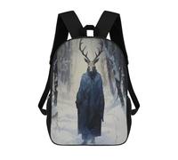 sinyumoney Surreal Forest Deer 01 Zaini Per Bambini, Zaini Scolastici Personalizzati 3D Per Ragazzi E Ragazze, Zaini Scolastici Grandi, Zaini Casual Da Giorno 17inch
