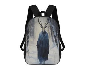 sinyumoney Surreal Forest Deer 01 Zaini Per Bambini, Zaini Scolastici Personalizzati 3D Per Ragazzi E Ragazze, Zaini Scolastici Grandi, Zaini Casual Da Giorno 17inch