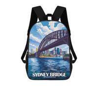 sinyumoney Sydney Harbour Bridge Zaino Scolastico Alla Moda Per Studenti, Adatto A Ragazzi E Ragazze, Ideale Per Viaggi All'aperto E Attività Ricreative. 17inch