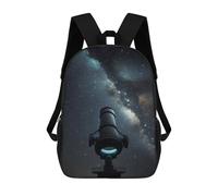 sinyumoney Telescope Night Sky Zaino Scolastico Per Bambini, Zaino Casual Da Viaggio Per Ragazzi E Ragazze, Zaino Da Giorno Di Grande Capacità 17inch