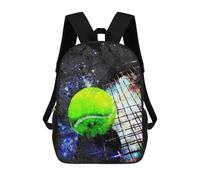 sinyumoney Tennis Art Print Work 6 Zaini Per Bambini Zaino Scolastico Borsa Scolastica Stampata in 3D Borsa Scolastica Per Ragazzi Studenti Delle Scuole Elementari E Medie 17inch