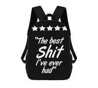 sinyumoney The Best Ive Ever Had Zaino Scolastico Per Bambini Alla Moda Casual Zaini Per Bambini Stampati in 3D Borse Scolastiche Per Ragazzi Zaino Grande 17inch