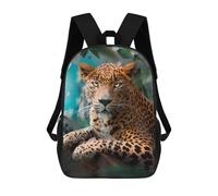 sinyumoney The Colorful Leopard Zaini Per Bambini, Zaini Scolastici Personalizzati 3D Per Ragazzi E Ragazze, Zaini Scolastici Grandi, Zaini Casual Da Giorno 17inch
