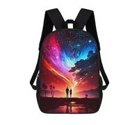 sinyumoney The Event Horizon Lovers Zaino Bambino, Zaino Per Ragazzi E Adolescenti, Zaino Da Viaggio, Zaino Scuola, Borsa Per Libri, Cuore Coppia Galaxy, 17"