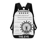 sinyumoney THE EYE LONDON MASTERPIECE Zaini Per Bambini, Borsa Scolastica Stampata in 3D, Zaino Per Bambini, Zaini Da Viaggio, Borse Per Bambini, Borse Per Libri, Borsa Scolastica Per Bambini 17inch
