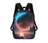 sinyumoney The Last Star Zaino Scolastico Stampato in 3D Per Bambini, Zaino Scolastico Casual Alla Moda Per Bambini Studenti 17inch
