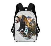 sinyumoney The Peaceful Wanderer Zaino Scolastico Alla Moda Per Studenti, Adatto A Ragazzi E Ragazze, Ideale Per Viaggi All'aperto E Attività Ricreative. 17inch