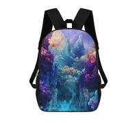 sinyumoney The Polaris Sword - Zaino scolastico per adolescenti, stampa 3D, regolabile, con tasche alla moda, per bambini, ragazzi, ragazze, studenti e adolescenti, Dream Coral Reef, 17"
