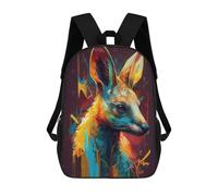 sinyumoney The Protective Kangaroo Zaino Scolastico Zaino Per Bambini Borsa Scolastica Di Grande Capacità Zaino Per Bambini Per La Scuola Zaino 3D Borsa Per Libri Regali Per Bambini 17inch